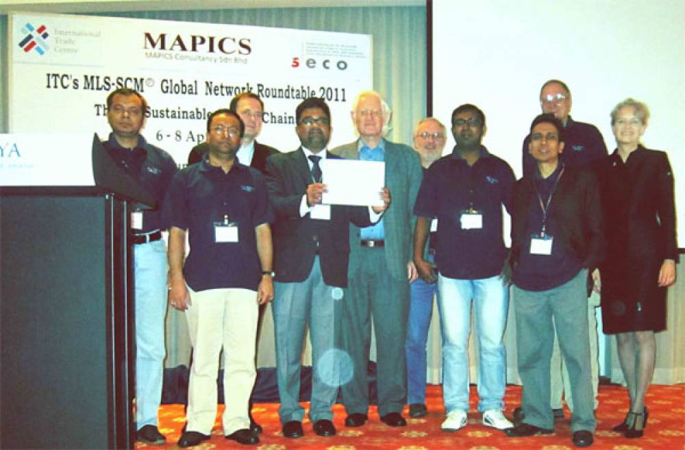 DCCI wins the "MLS-SCM (P) Best Network Partner Institution Award 2010" of International Trade Centre (ITC) - UNCTAD/WTO, Geneva