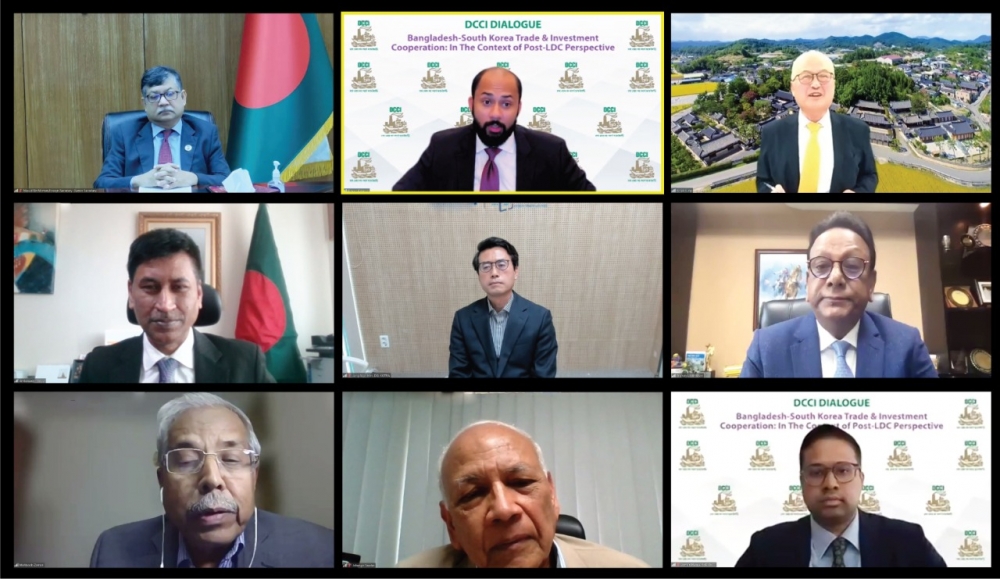 virtual dialogue on “Bangladesh-South Korea Trade and Investment Cooperation: In the context of LDC graduation”