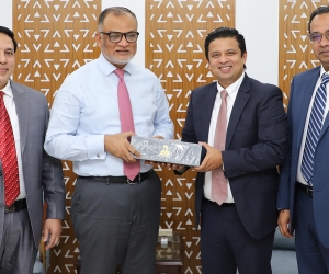 DCCI President Taskeen Ahmed made a courtesy call on the Commerce Adviser