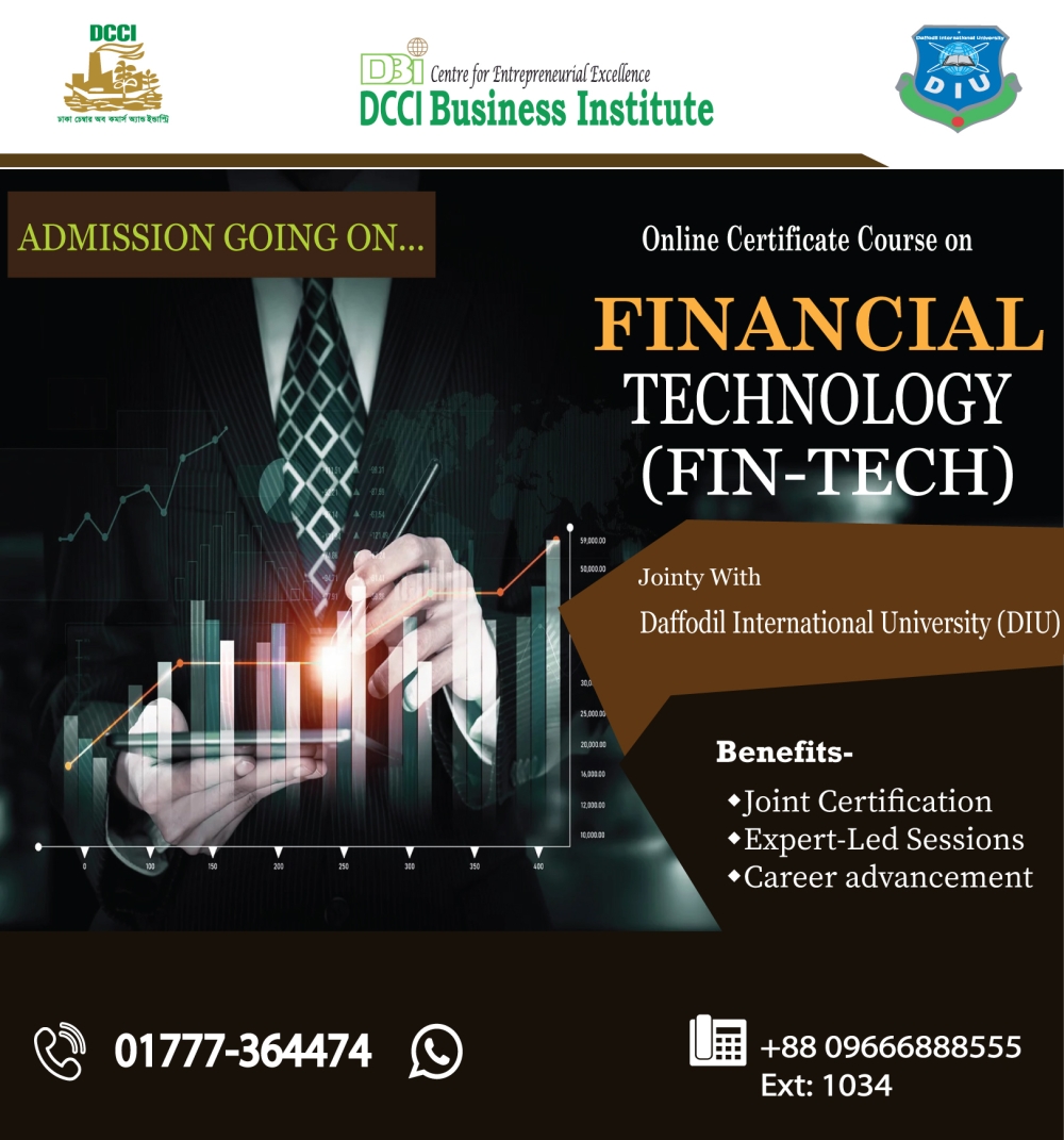 Admission is going on for the Online Certificate Course on 'Financial Technology (FIN-TECH)’.