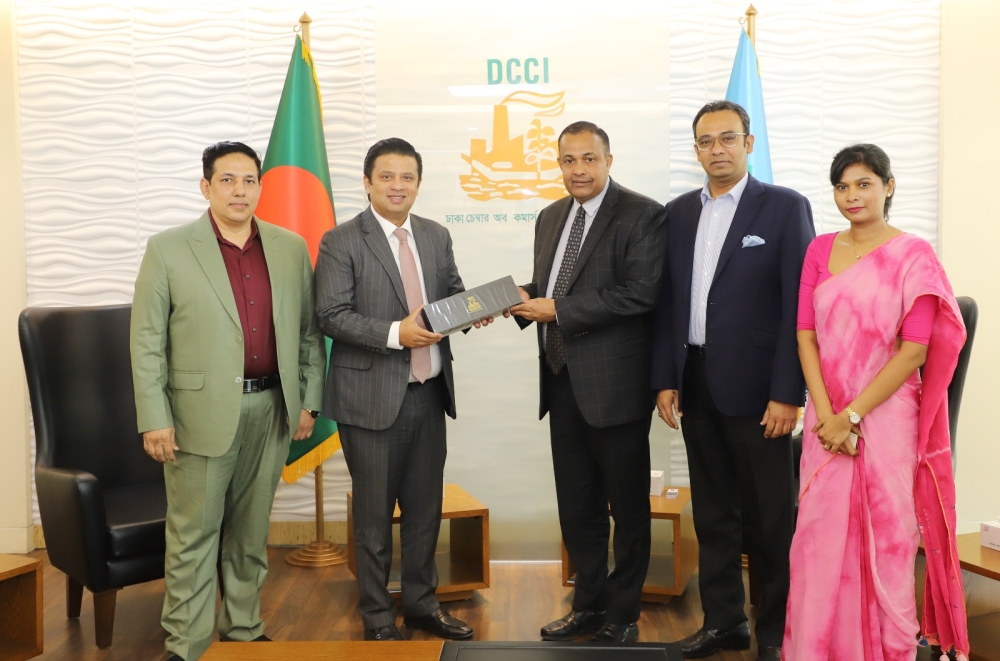 Meeting between DCCI President and Sri Lankan High Commissioner held