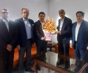 Dhaka Chamber President pays courtesy call on Minister for Water Resources