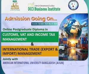 Online Postgraduate Diploma (PGD) in ‘International Trade (Export & Import) Management’, 18th batch, jointly with AIUB.